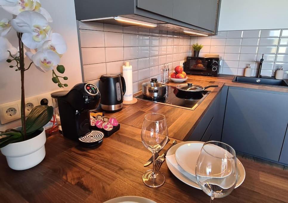 Stylish Apartment With Parking & Spacious Balcony Рига Экстерьер фото